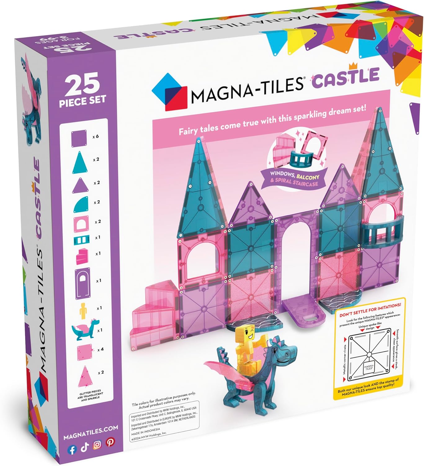 Magna-Tiles Castle 25-piece Set