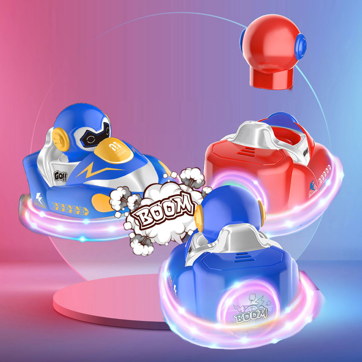 LumeZoom RC Glow Crasherz Bumper Cars