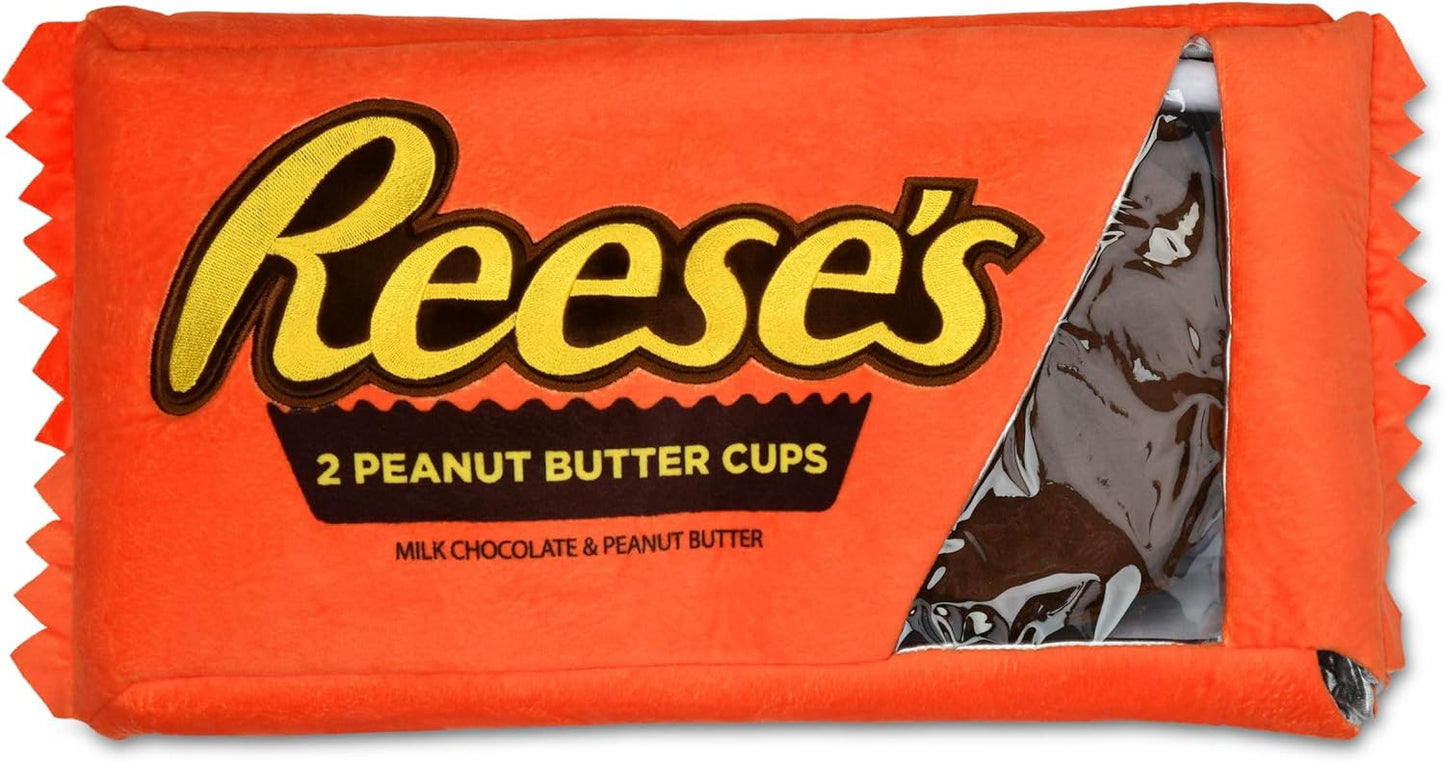 iscream Reese's Peanut Butter Cups Package 19" x 8.5" Pillow Set with Two Plushie Cups