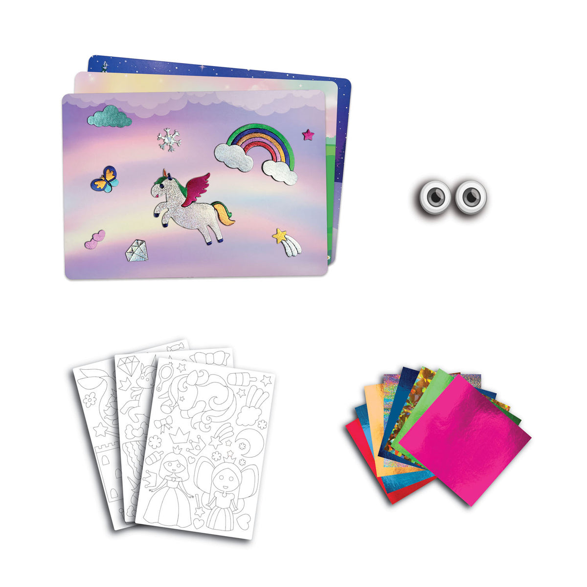 Peel & Press Foil Fun Art Kit - Unicorns & Princesses