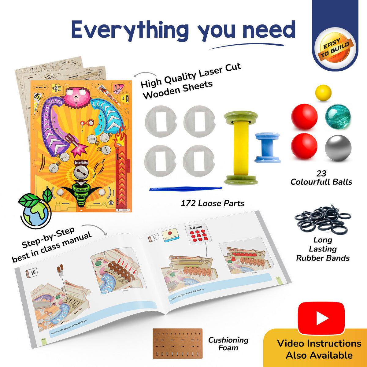 Smartivity Pinball Machine STEM Building Kit