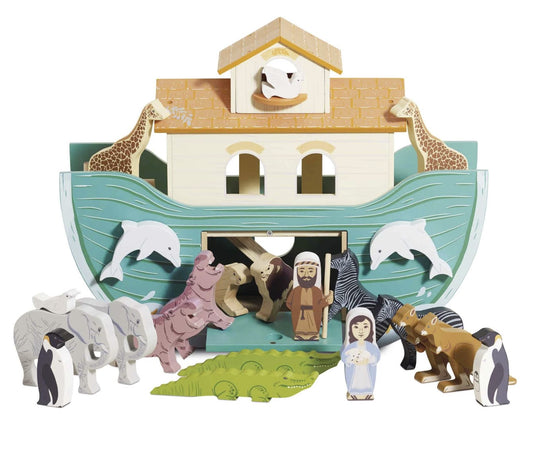 Noah's Great Wooden Ark and Figures