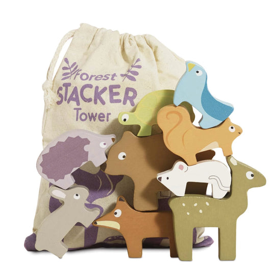 Woodland Stacking Animals and Bag