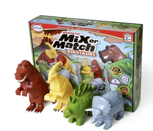 Mix and Match Magnetic Dinosaurs