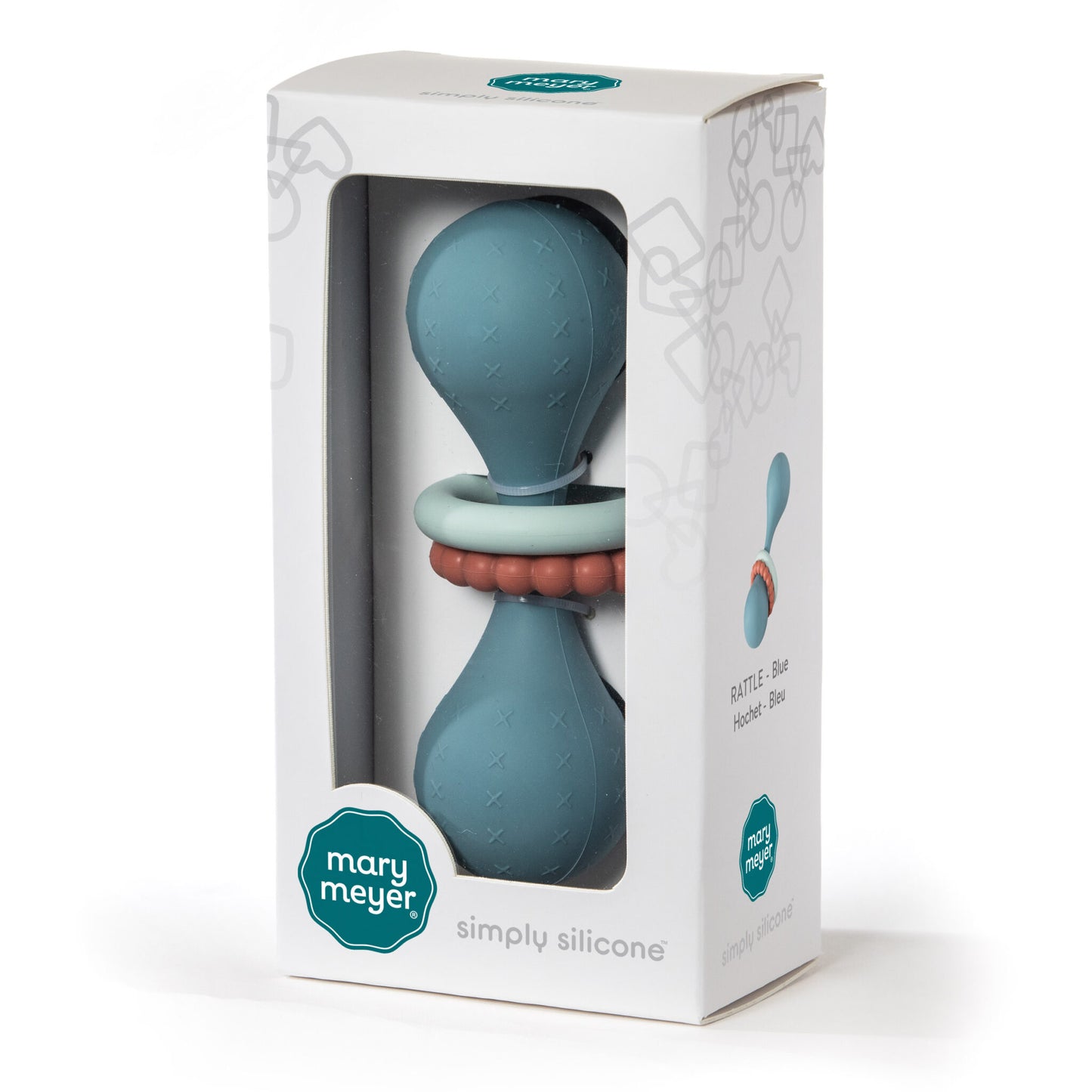 Mary Meyer Simply Silicone Slate Rattle