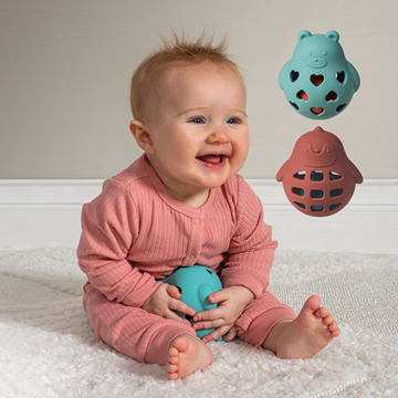 Mary Meyer Simply Silicone Teddy Roly Rattle