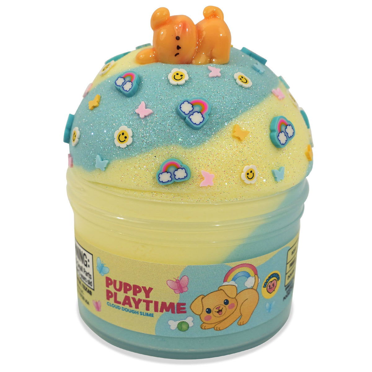 Peachybbies  Puppy Playtime Cloud Dough Slime