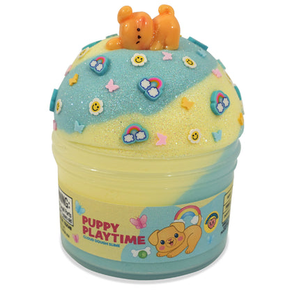 Peachybbies  Puppy Playtime Cloud Dough Slime