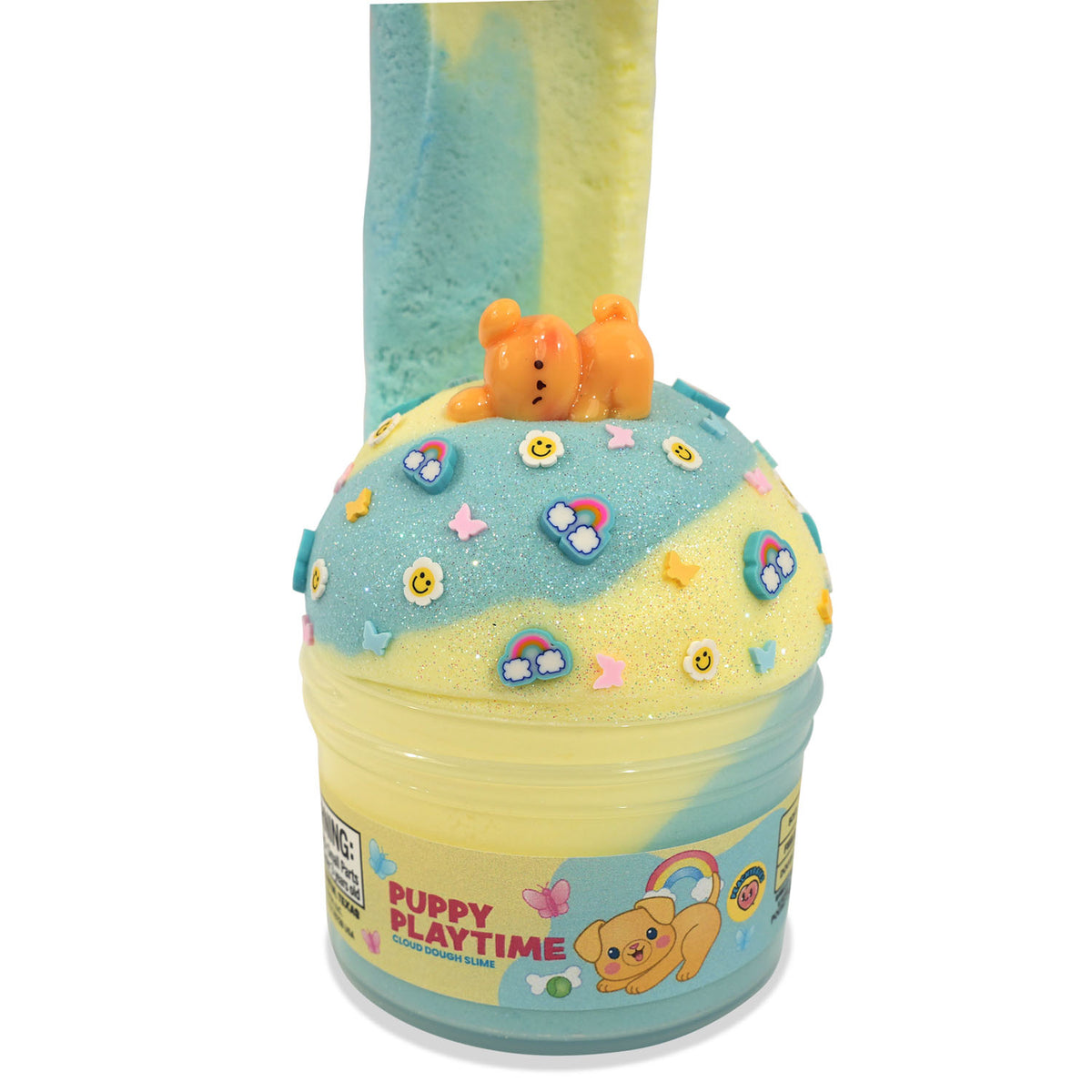 Peachybbies  Puppy Playtime Cloud Dough Slime