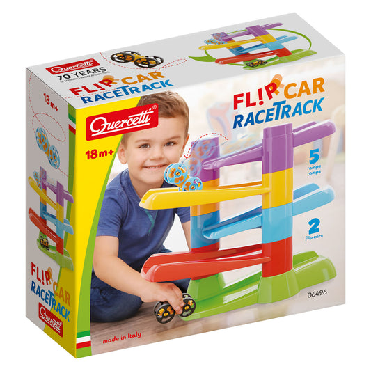 Quercetti Flip Car Race Track Toddler Toy