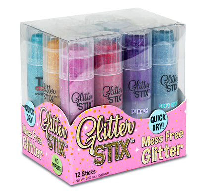 Glitter Stix Mess Free Glitter! 12 pc Set