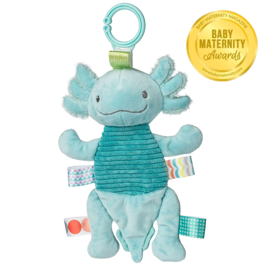 Mary Meyer Taggies Fizzy Axolotl Crinkle - Aqua