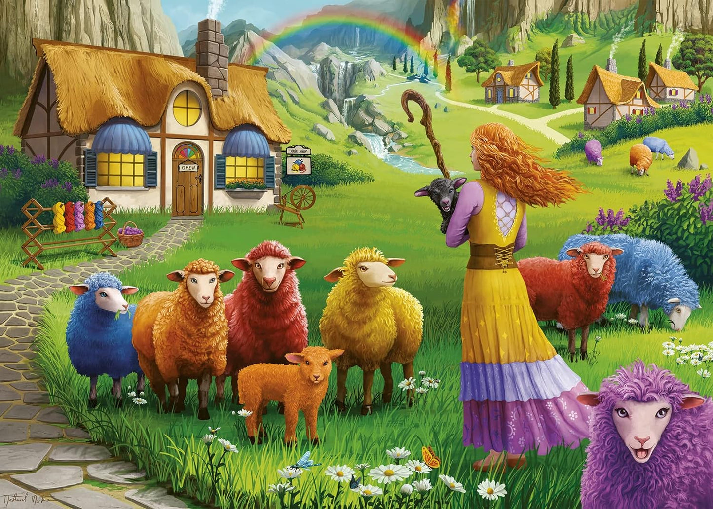 The Happy Sheep Yarn Shop 1000 Piece Puzzle