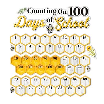 Hive Mini Bulletin Board Set 100 Days