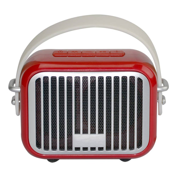 Retro Mini Wireless Bluetooth Speaker Red