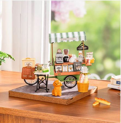 Robotime Aromatic Coffee Cart Puzzle Kit