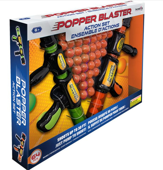 Popper Blasters Set with 2 Guns and 60 Balls