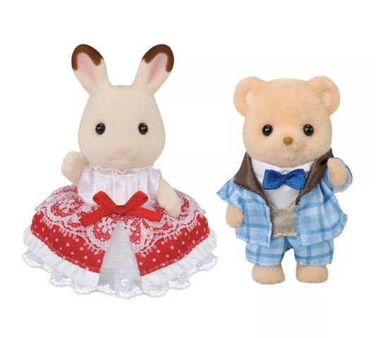 Calico Critters Anniversary Friends Set - Freya & Theo, 40th Anniversary Edition, 2 Collectible Doll Figures