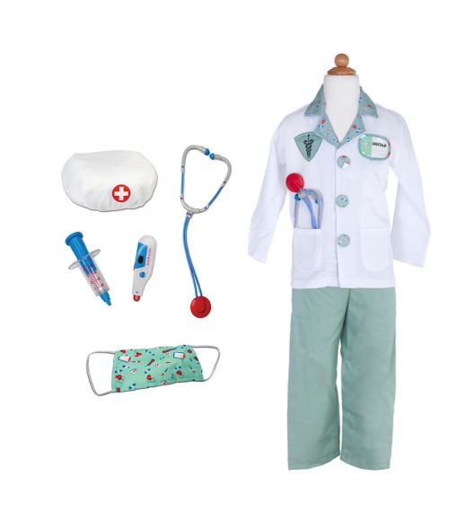 Great Pretenders Doctor Costume with Accessories - Size 5-6