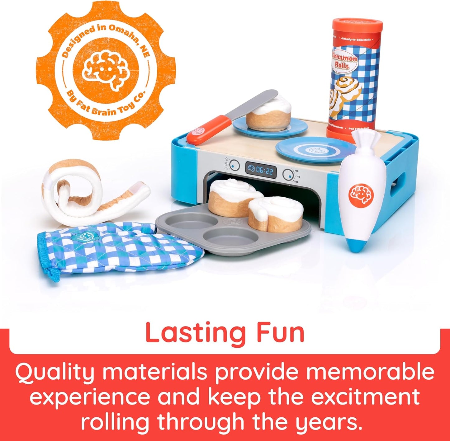 Pretendables Cinnamon Roll Set by Fat Brain