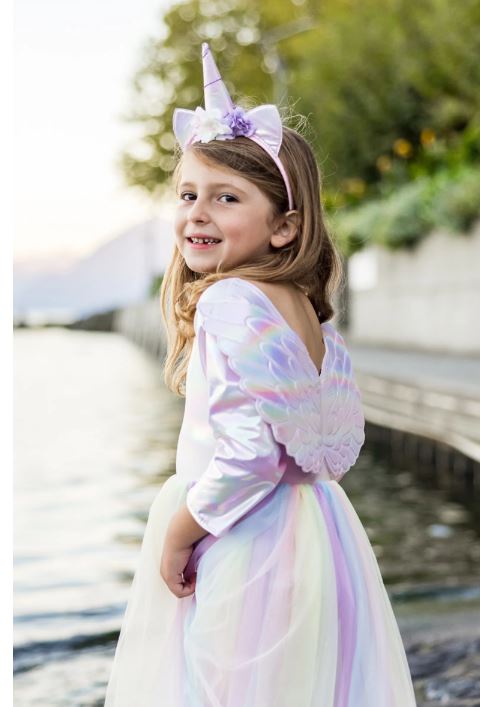 Alicorn Dress with Wings & Headband Ages 5-6