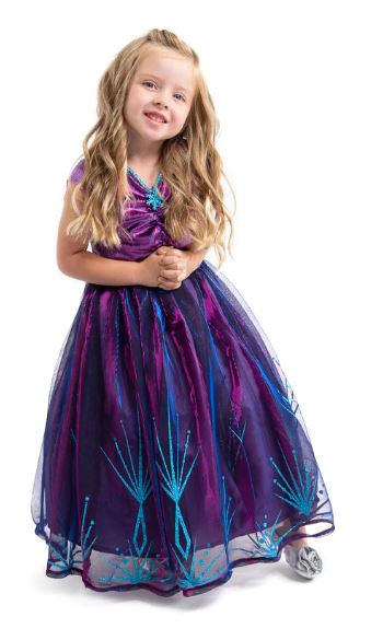 Little Adventures - Purple Ice Princess Dress (Large 5–7 years)