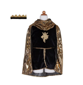 Gold Knight Tunic Cape and Crown Size 5–6