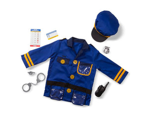 Police Officer Role Play Set & Costume - Ages 3–6