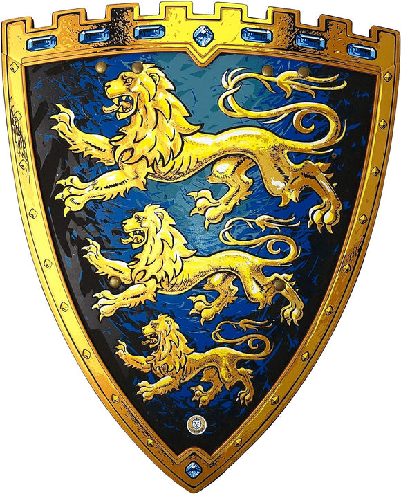 Liontouch Noble Knight Shield Triple Lion - Blue