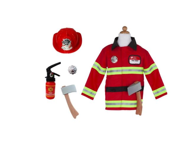 Great Pretenders Firefighter with Accessories - Size 5-6