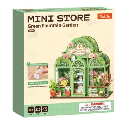 Robotime Green Fountain Garden Puzzle Kit
