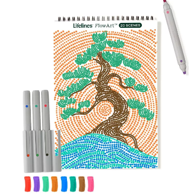 Lifelines FlowArt Dot by Letter Landscapes