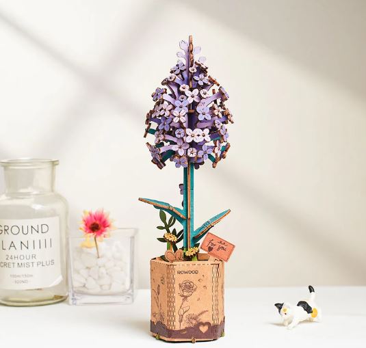 Robotime Rowood DIY Wooden Flower Lilac TW021