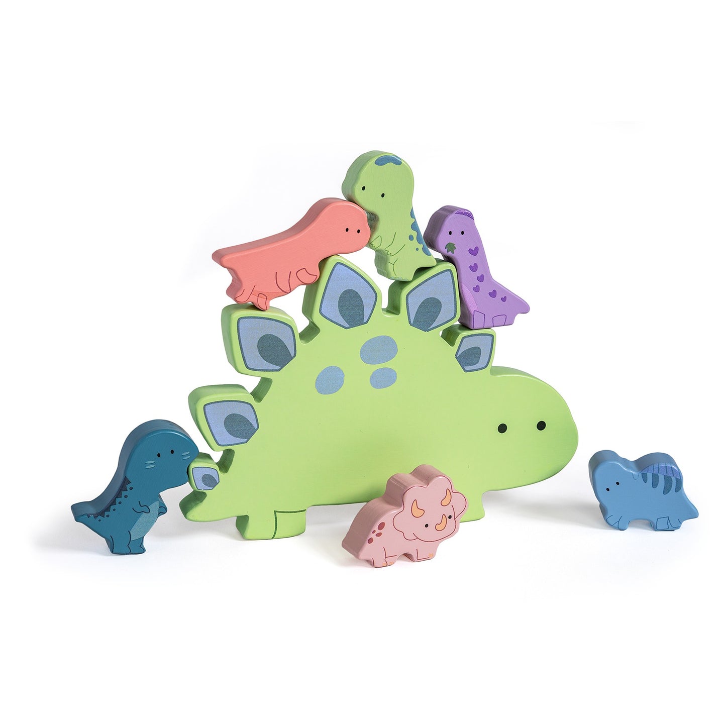 Mary Meyer Little Wood Dinosaur Blocks