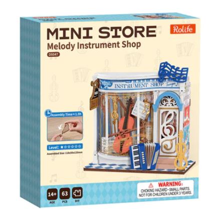 Robotime Melody Instrument Shop Puzzle Kit