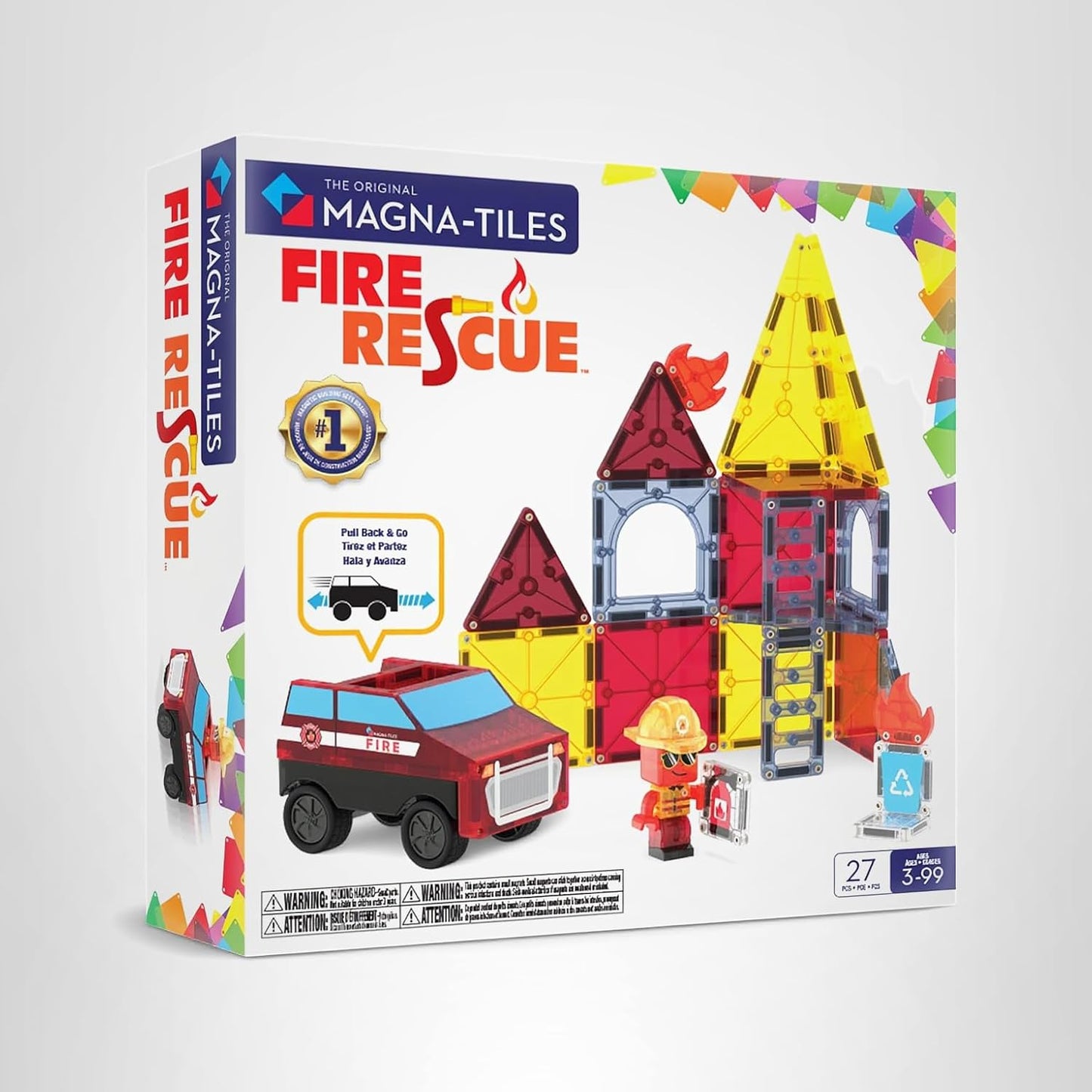 Magna-Tiles Fire Rescue