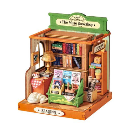 Robotime The Muse Bookshop  DIY Miniature House DS040