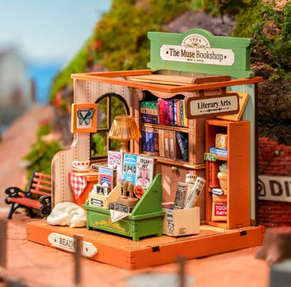 Robotime The Muse Bookshop  DIY Miniature House DS040