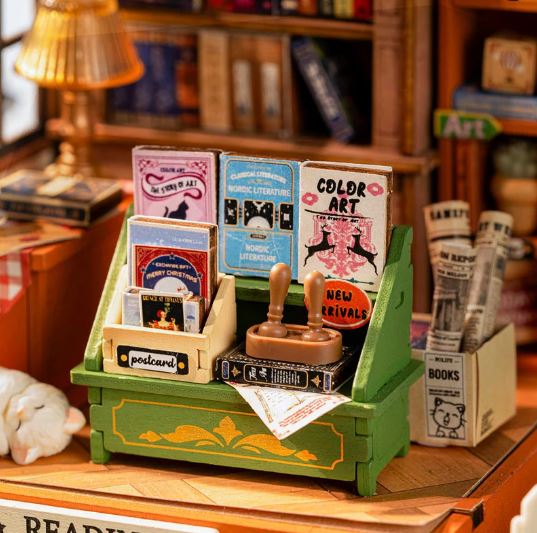 Robotime The Muse Bookshop  DIY Miniature House DS040