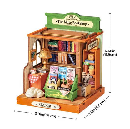 Robotime The Muse Bookshop  DIY Miniature House DS040
