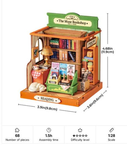 Robotime The Muse Bookshop Puzzle Kit