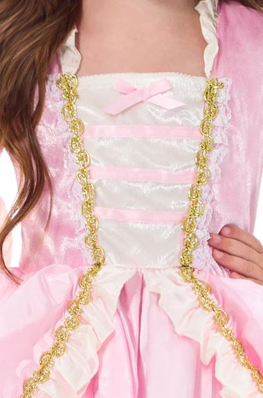 Little Adventures - Pink Vintage Princess Dress (Medium 3–5 years)