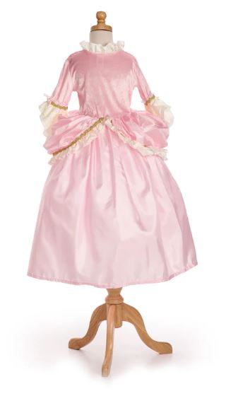 Little Adventures - Pink Vintage Princess Dress (Medium 3–5 years)