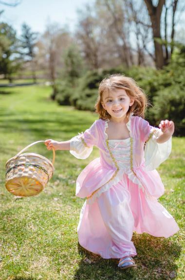 Little Adventures - Pink Vintage Princess Dress (Medium 3–5 years)