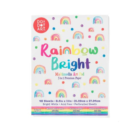 Do A Dot Art! Rainbow Bright 3-in-1 Mixed Media Art Pad – 48 Sheets