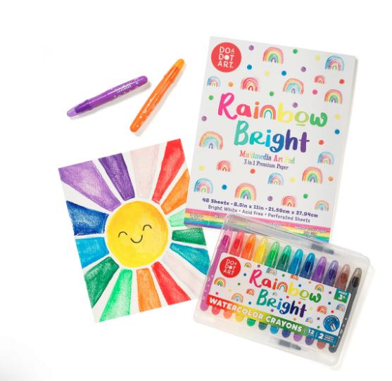 Do A Dot Art! Rainbow Bright 3-in-1 Mixed Media Art Pad – 48 Sheets