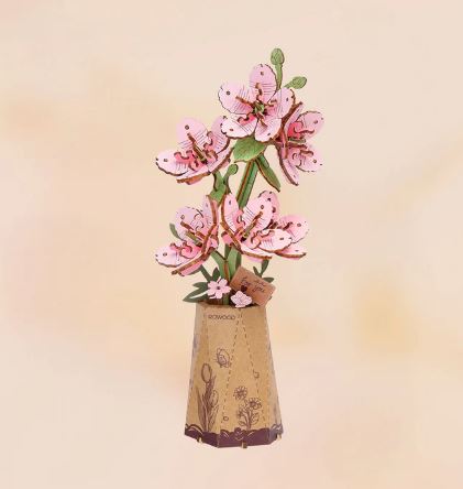 Robotime Sakura Flower Wood Puzzle Kit