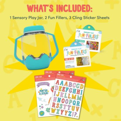 Glo Pals DIY Sensory Play Jar Set: ABC Theme