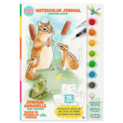 Watercolor Journal Fauna from Bright Stripes