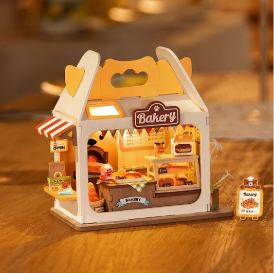 RobotimeTeddy's Breadbox Rolife Food Box Shop DIY Miniature House Kit